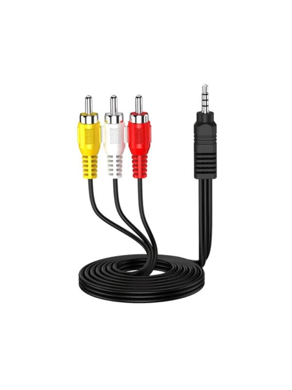 3.5mm to 3 RCA AUX Cable - 1.5m | Audio Video Connection | Wholesale & Retail