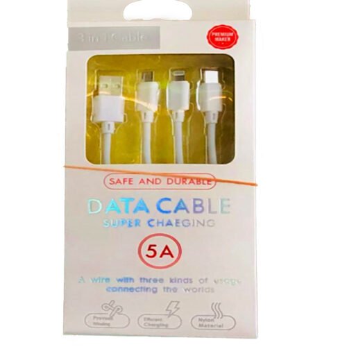 3-in-1 Charging Cable - Universal, Durable & Fast Charging | Bulk Orders