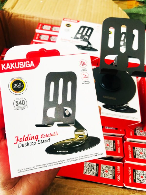 360° Rotatable Metal Phone Stand - Durable & Foldable | Bulk Orders