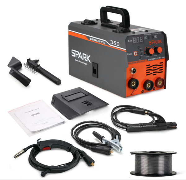 SPARK MIG-350 3-in-1 | ත්‍රීවීල් ටින්කරින් සහ හෙවි වැඩට පට්ට මැෂින් එක 🛠️🔥