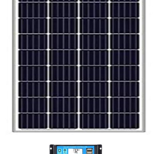 150W Solar Panel Kit + 20A Smart LCD Controller | 150W සූර්ය පැනල