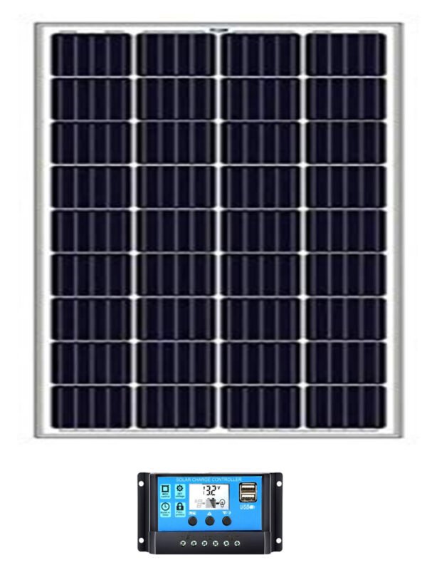 150W Solar Panel Kit + 20A Smart LCD Controller | 150W සූර්ය පැනල