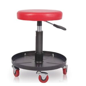 Professional Heavy Duty Rolling Garage Stool with Tool Tray and 360 Swivel Wheels for Car Repair Sri Lanka